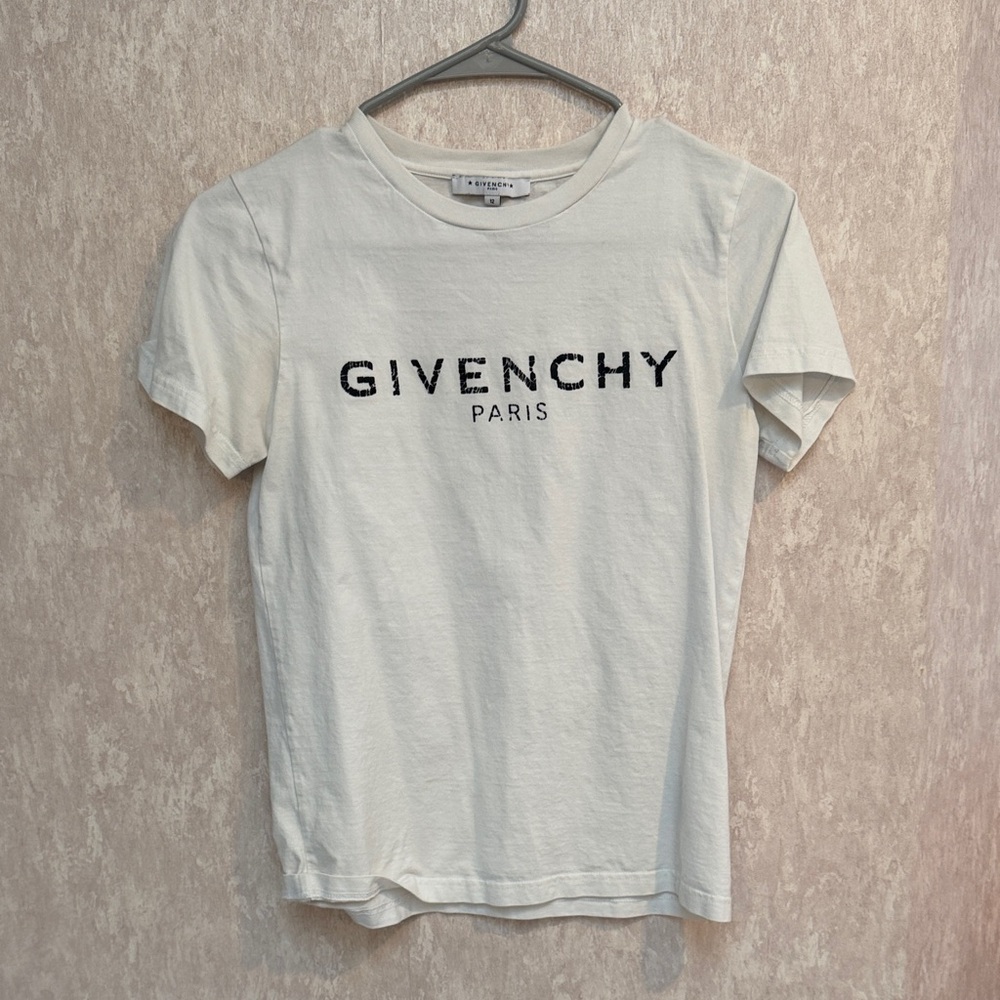 Givenchy Cream Short Sleeve Tee